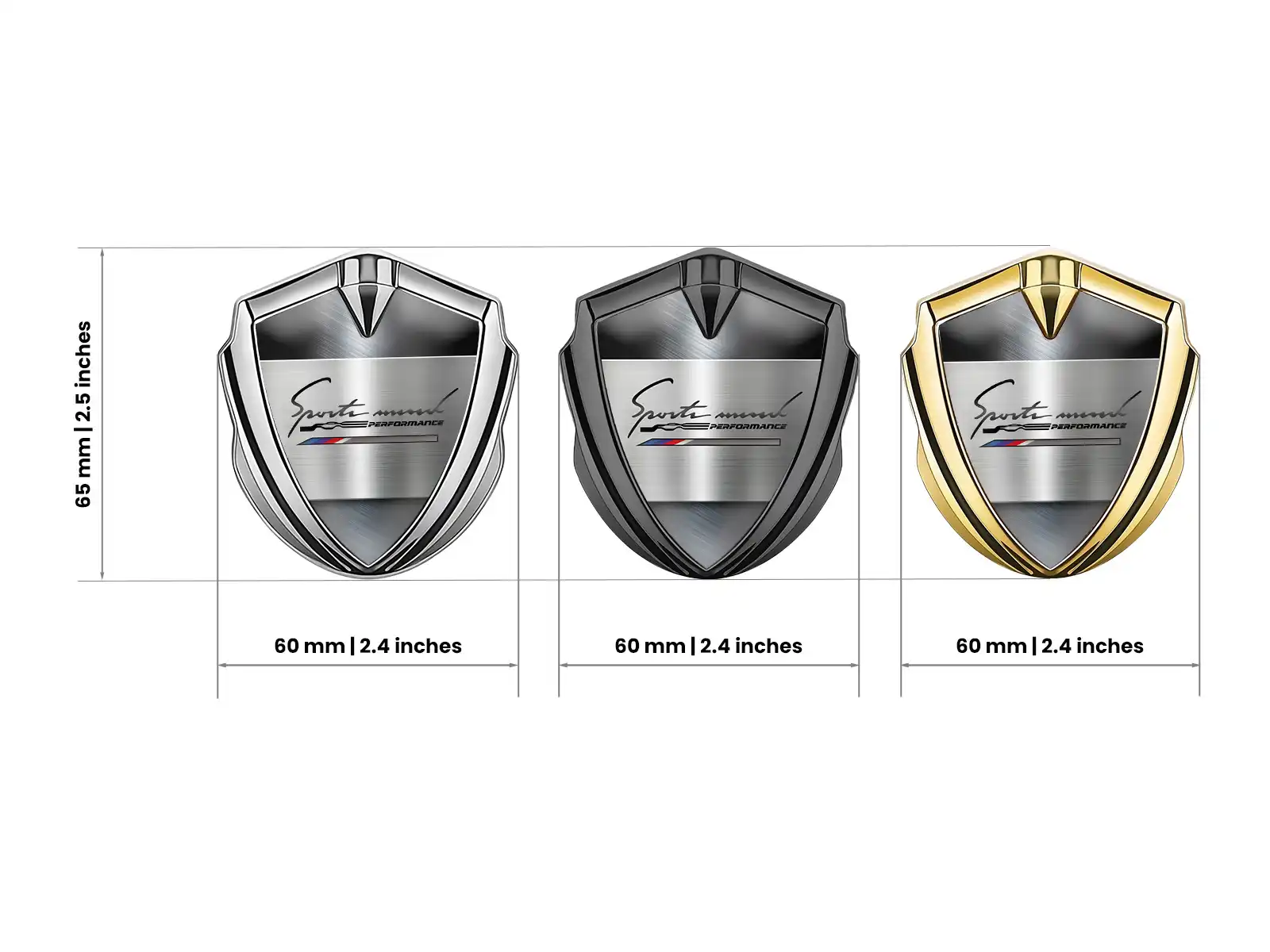 Domed 3d Badge Luxury Design Alloy Domed 3D